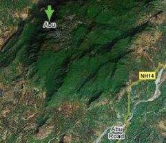 Mount Abu Satellite Picture View